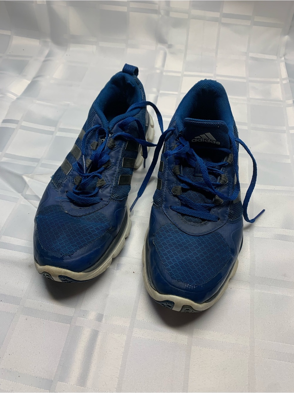 Mens Adidas Speed Trainer 2 Blue Athletic Low Top Running Shoes